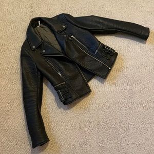 Free People Soft Shell Leather Jacket